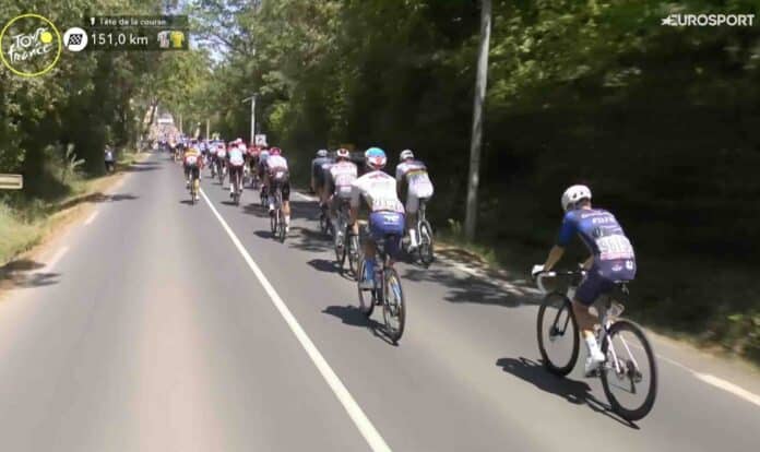 Tour de France 2024 pas d'échappée entre Gruissan et Nîmes