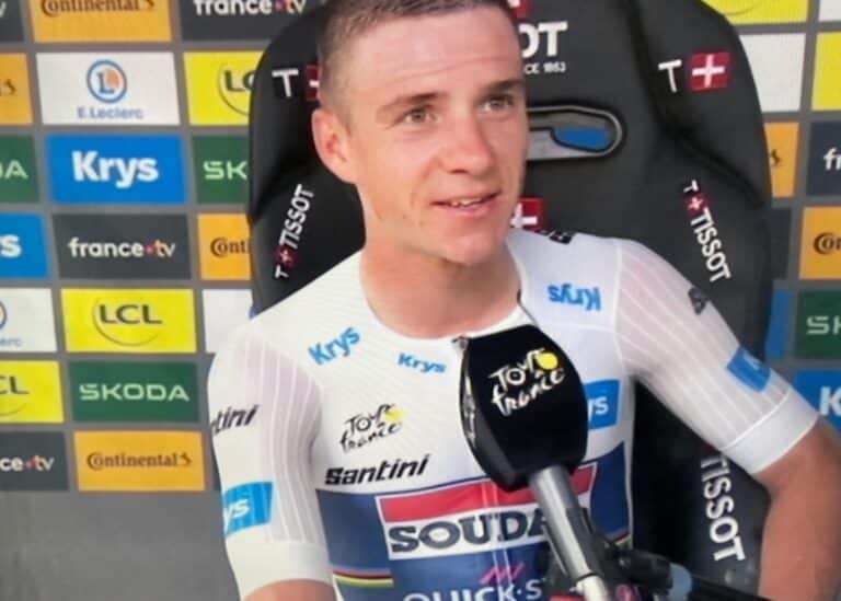 Tour de France, Remco Evenepoel : « J’ai cru que j’avais crevé »
