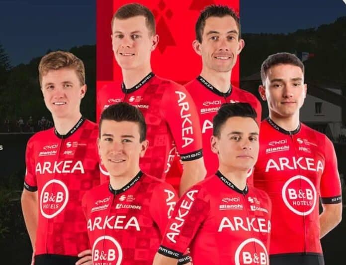 tour de l'ain 2024 les 6 coureurs arkea b&b hotels