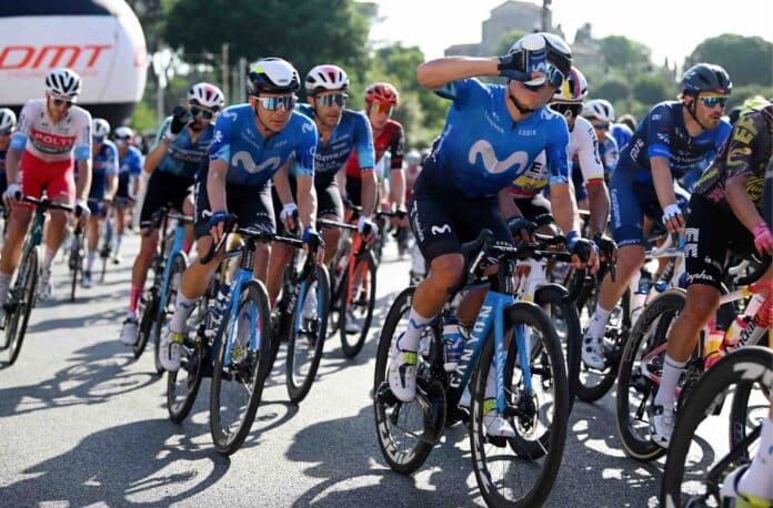 Tour de l'ain 2024 ruben guerreiro leader du team movistar