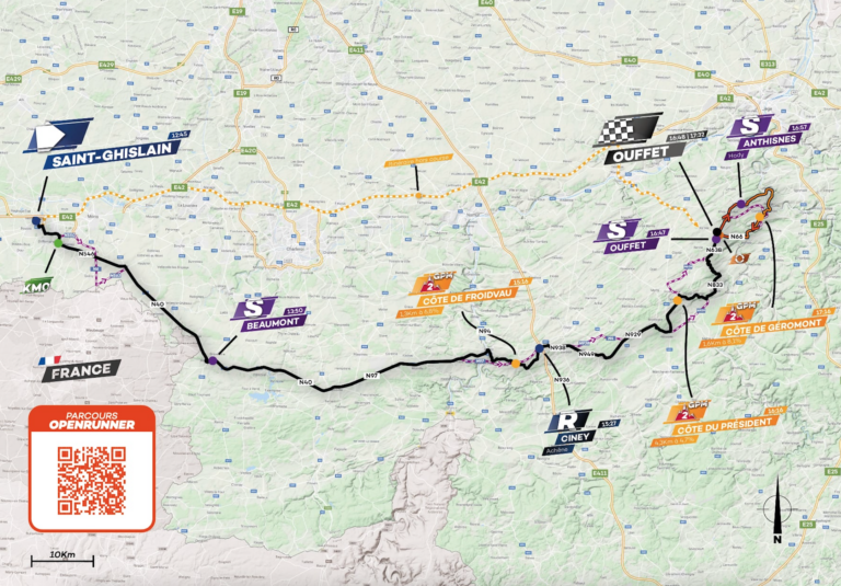 Tour de Wallonie 2024. Etape 2 : Parcours, profil et favoris