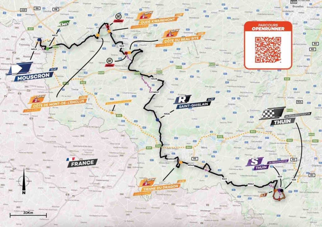 Voici les étapes du Tour de Wallonie 2024 : de Tournai à Thuin, un festival pour puncheurs