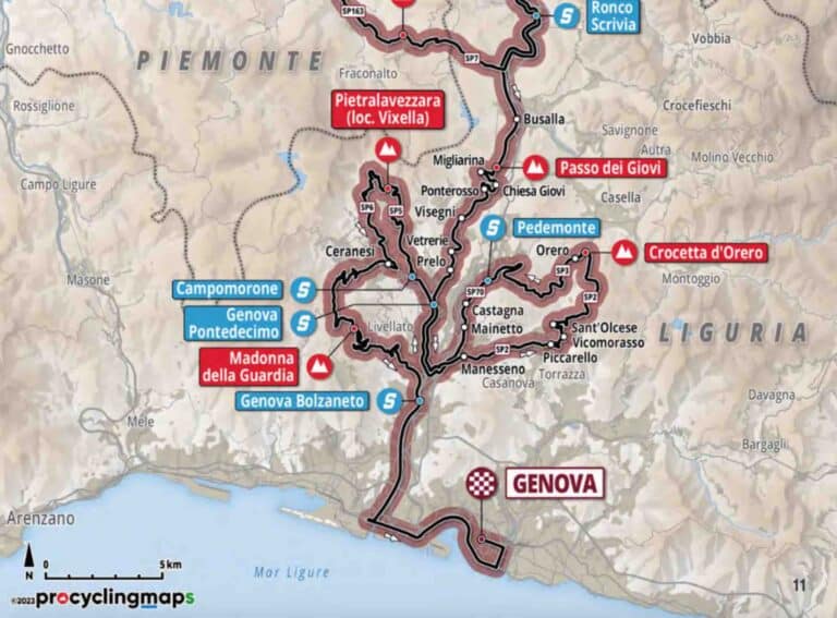 Tour des Apennins 2024 : Parcours détaillé
