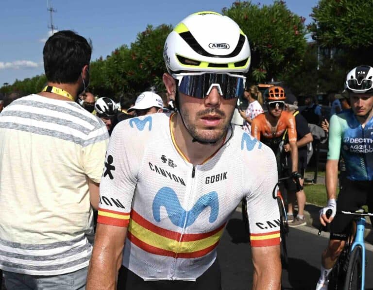 Clasica San Sebastian 2024. La Movistar avec son champion d’Espagne Alex Aranburu