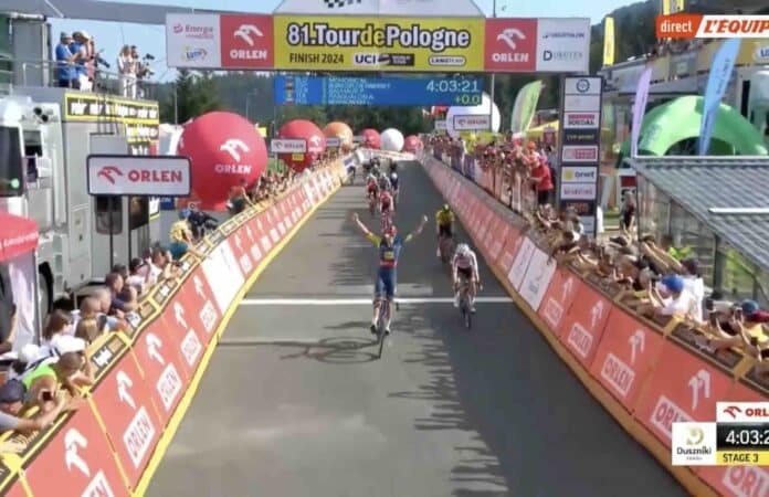 Doublé de Thibau Nyx sur la troisième étape du Tour de Pologne Vingegaard toujours leader