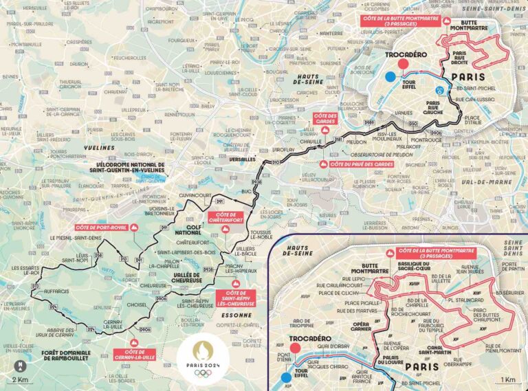 JO Paris 2024. Le parcours de la course en ligne féminine de cyclisme