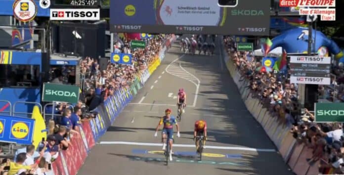 mads pedersen retrouve la victoire sur la 2e etape du tour d'allemagne 2024