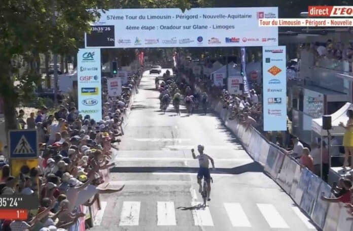 Mathieu Burgaudeau remporte la dernière étape. Alex Baudin s'adjuge le classement final du Tour du Limousin