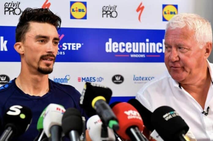 Patrick Lefevere j'ai été un peu vilain avec Julian Alaphilippe