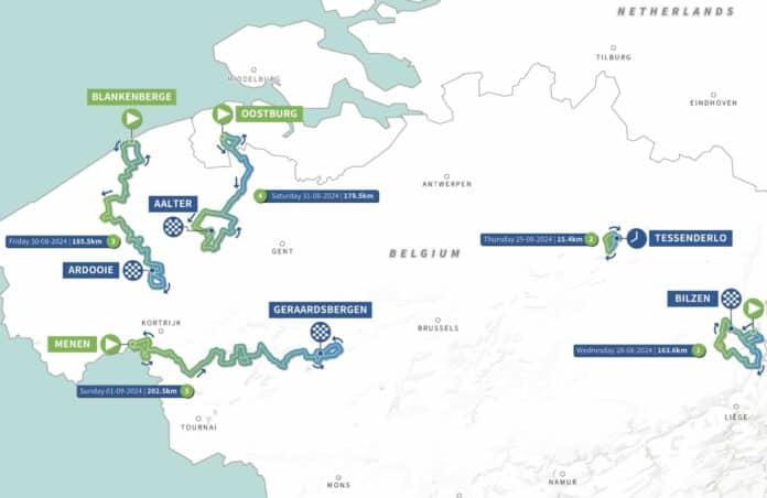 Renewi Tour 2024 parcours complet détaillé