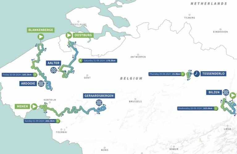 Renewi Tour 2024 : Parcours complet détaillé