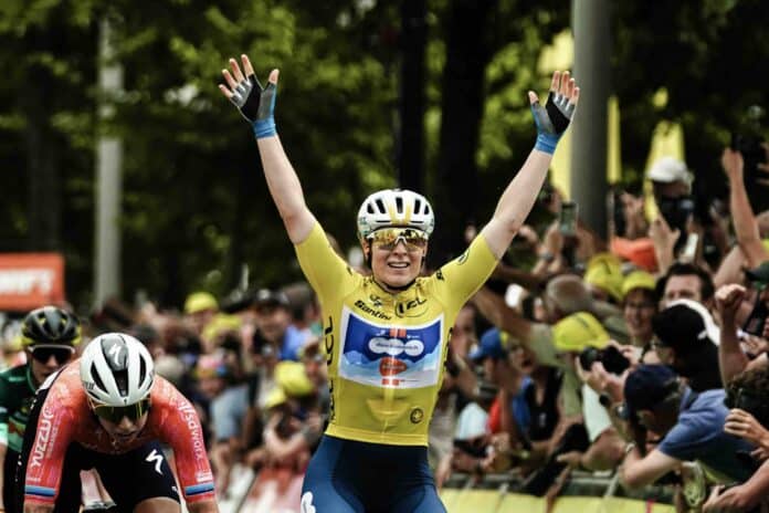 Tour de France Femmes deuxième victoire pour Charlotte Kool avec le maillot jaune