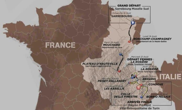 Tour de l'Avenir 2024 parcours détaillé