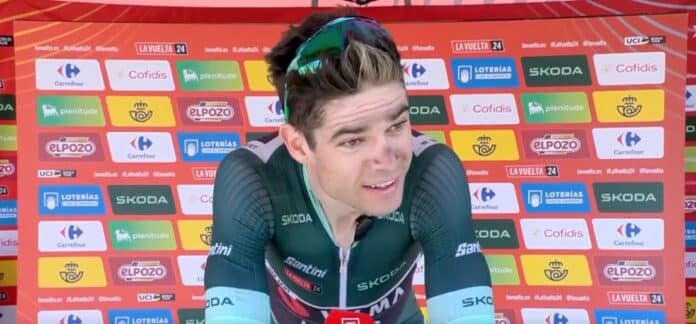 vuelta 2024 wout van aert nous avons du nous battre pendant 50km