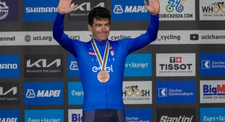 Championnats du Monde 2024 : Edoardo Affini : « Je ne m’attendais pas à monter sur le podium. »