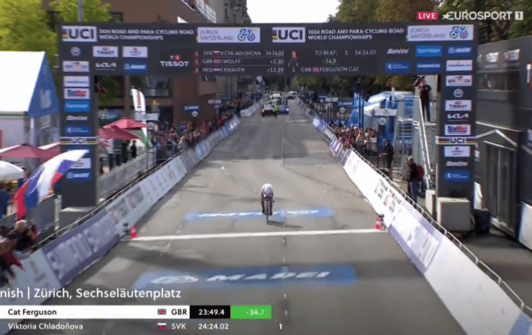 Championnats du Monde 2024 : Cat Ferguson remporte le contre-la-montre juniors femmes
