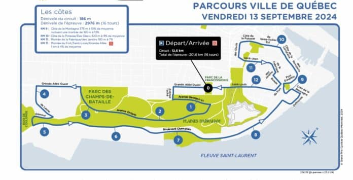 grand prix cycliste de quebec 2024 parcours detaillé