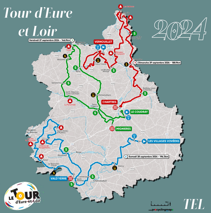 Tour d'Eure-et-Loir 2024 : Le parcours détaillé