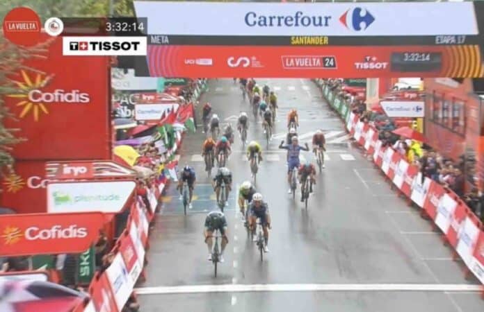 Troisième victoire d'étape pour Kaden Groves sur les routes du Tour d'Espagne