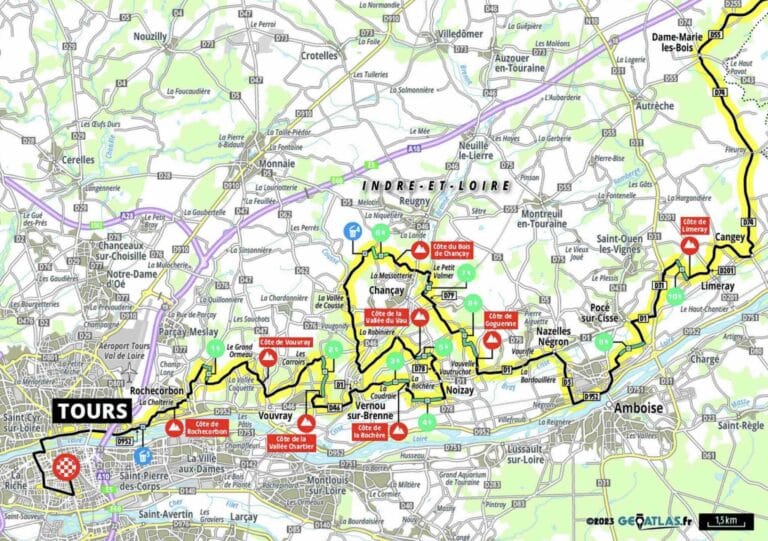 Paris – Tours 2024 : Parcours détaillé