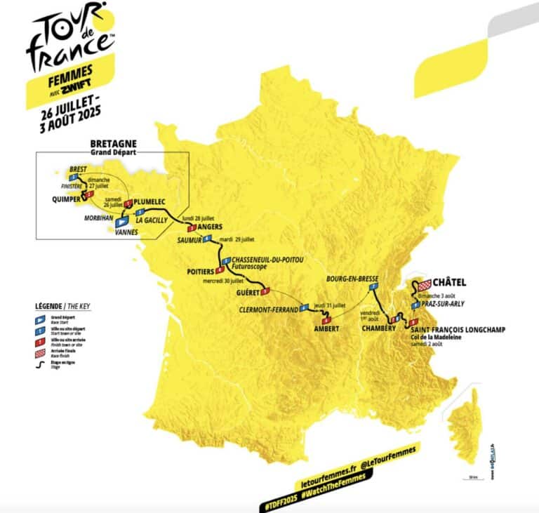 Tour de France Femmes by Zwift 2025 : le parcours enfin dévoilé