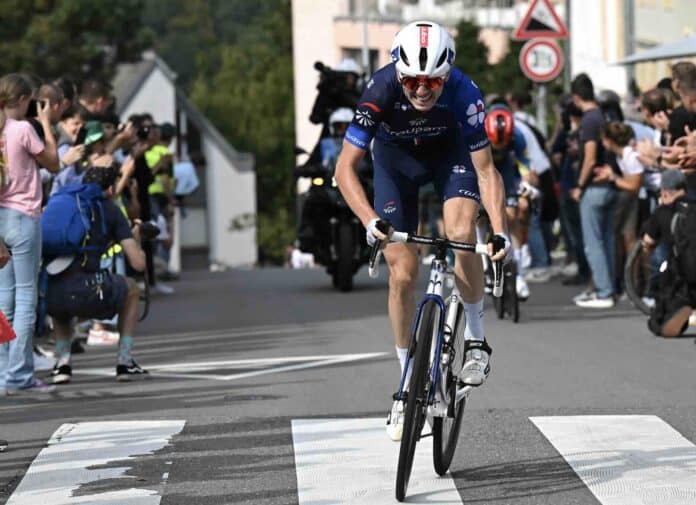 Tour d'Emilie 2024 David Gaudu leader de la Groupama FDJ