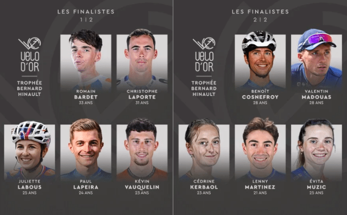 Vélo d'Or 2024 : Les nominés pour les trophées Bernard Hinault et Daniel Morelon