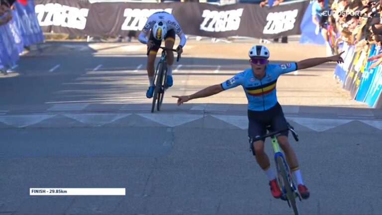 Cyclo-cross : Le titre de champion d’Europe pour Thibau Nys !