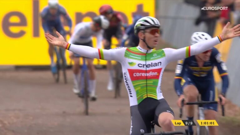 Déjà vainqueur à Niel, Laurens Sweeck récidive sur le cyclo-cross des Fraises
