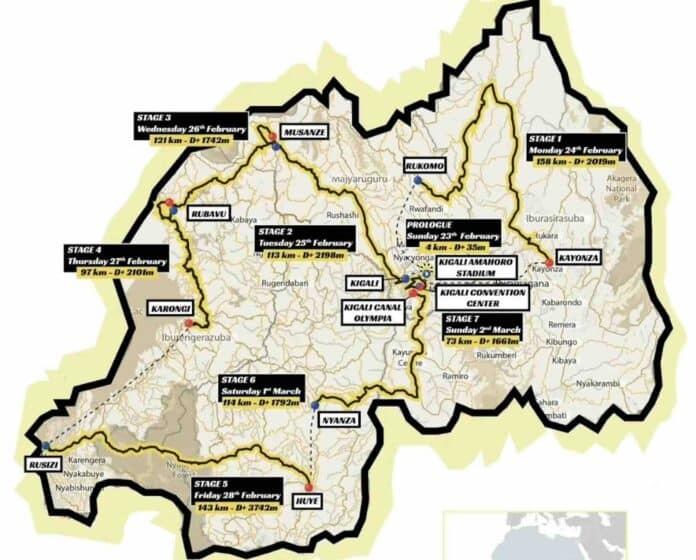 Tour du Rwanda 2025 le parcours dévoilé