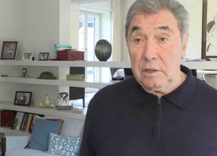 Eddy Merckx victime d'une chute à vélo l'icône du cyclisme fracturé à la hanche