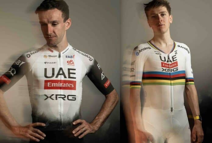 Nouveau maillot pour Tadej Pogacar et l'équipe UAE Team Emirates en 2025