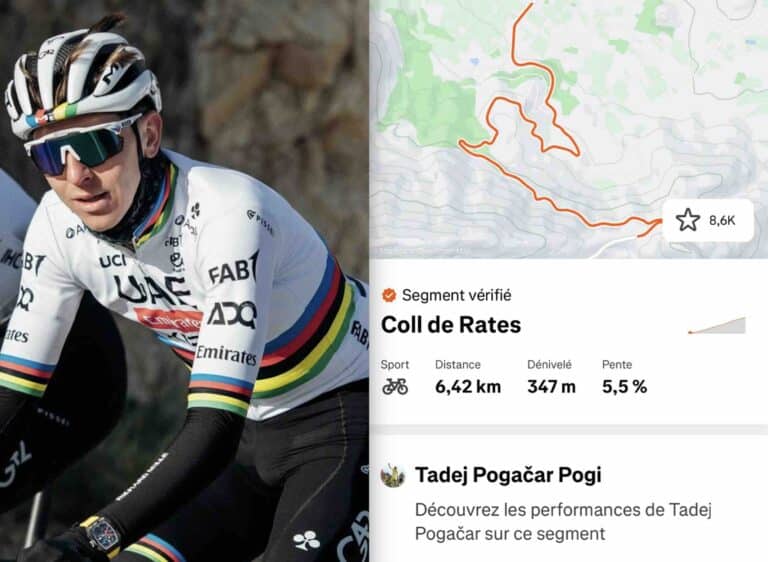 Tadej Pogacar pulvérise le chrono sur le Coll de Rates : un message clair à ses rivaux !