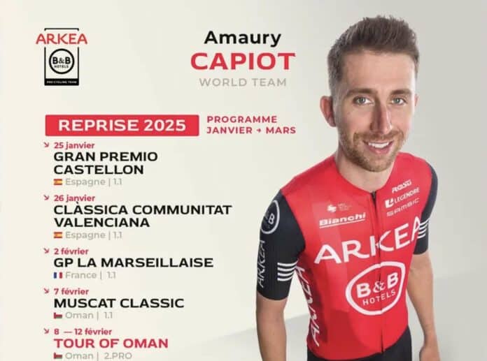 amaury capiot un début de saison tres charge