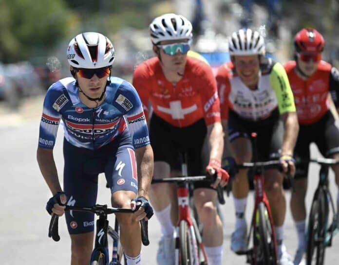 Junior Lecerf brille à l'avant et gagne des places au classement général du Tour Down Under