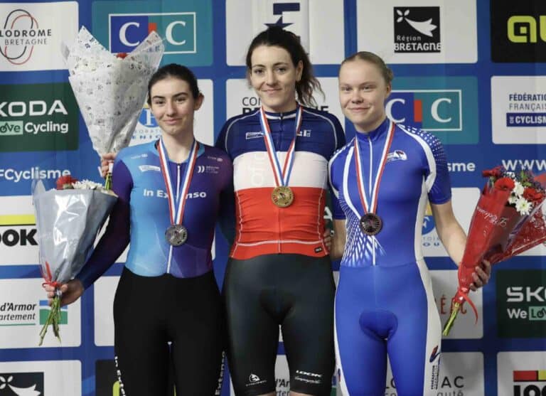 Marion Borras ravie après un week-end exceptionnel aux Championnats de France sur piste 2025