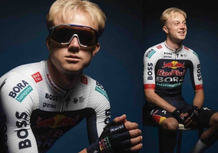 Maxim Van Gils se dévoile vêtu du maillot Red Bull-BORA-hansgrohe