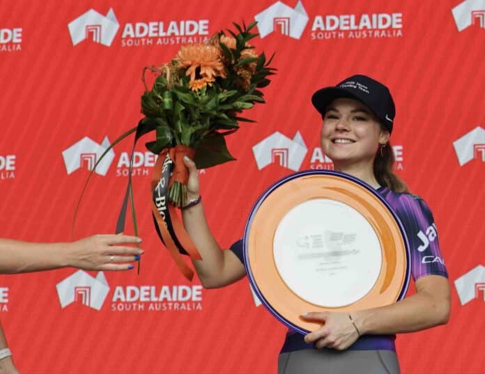 Silke Smulders une étoile montante sur le podium du Tour Down Under