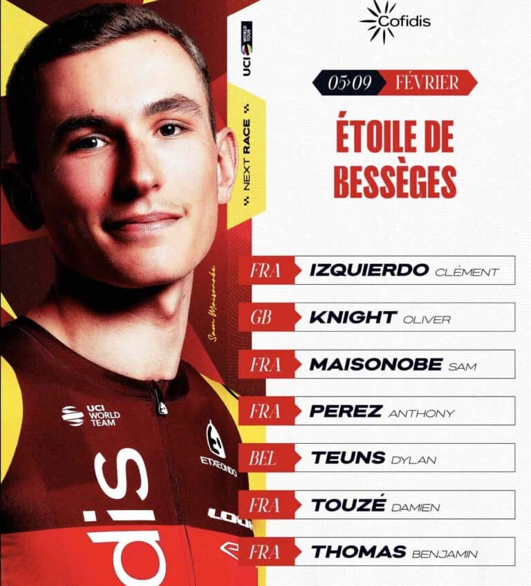 Étoile de Bessèges 2025 : Cofidis vise la victoire avec Teuns et Thomas en chefs de file