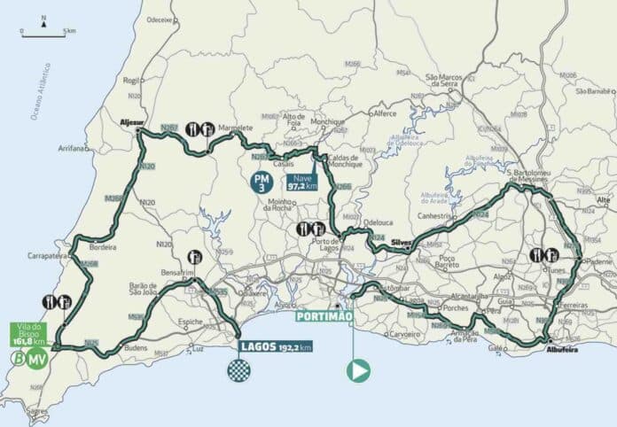 Tour d'Algarve 2025 étape 1 parcours profil et diffusion TV