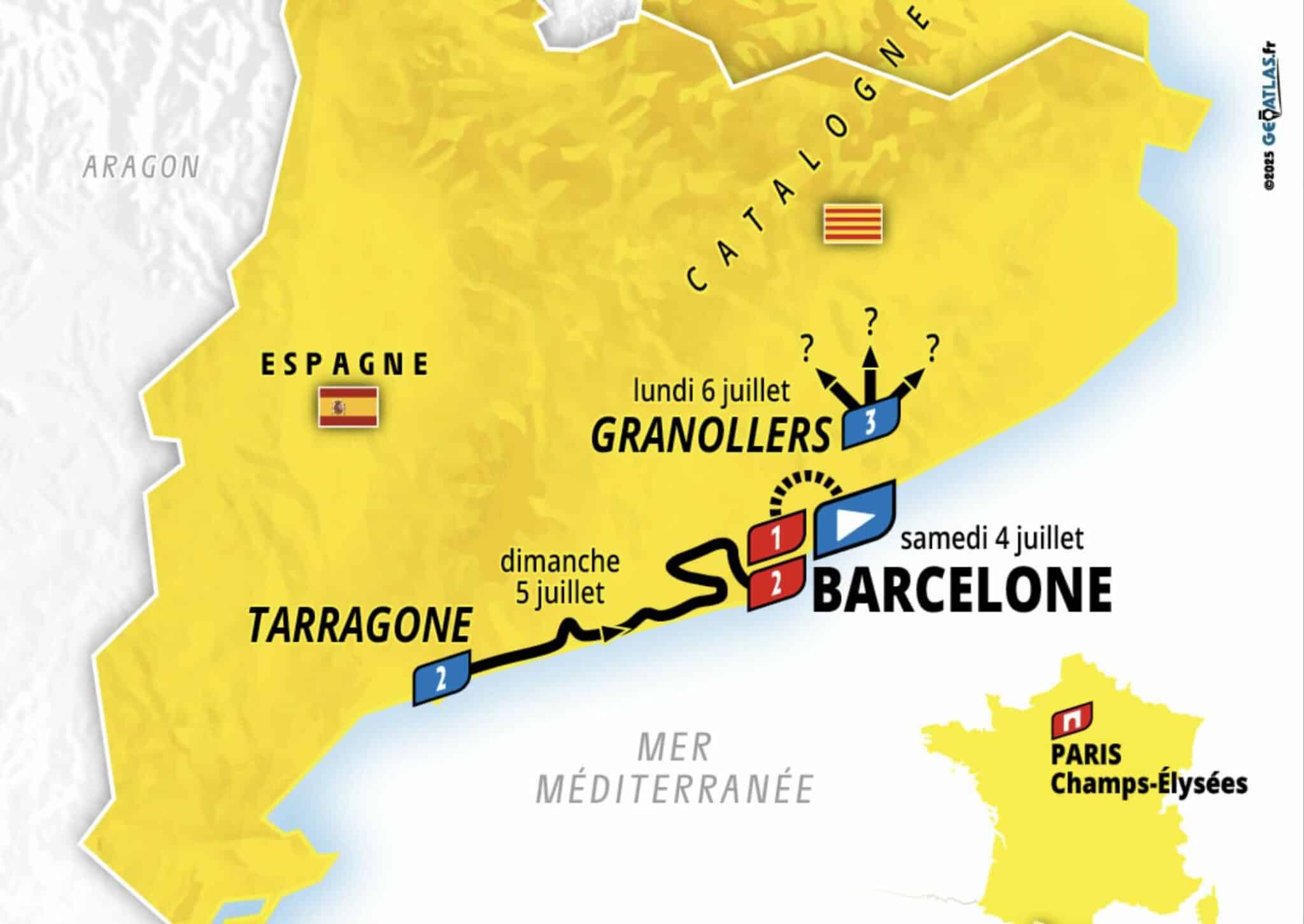 Tour de France 2026 Les parcours et profils des deux premières étapes