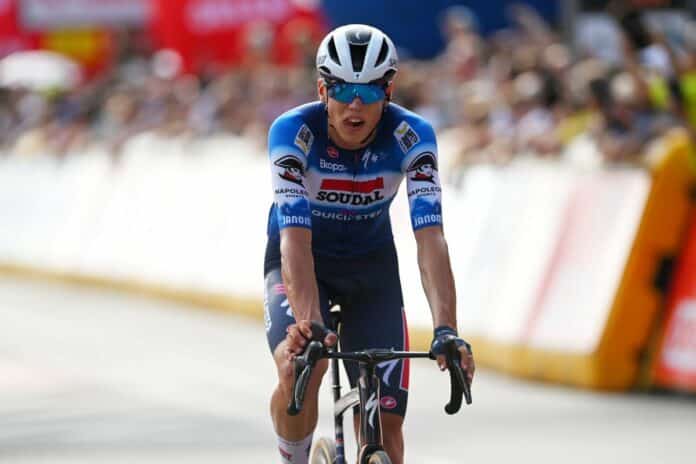 Paul Magnier leader de la Soudal Quick-Step pour l'Ename Samyn Classic 2025