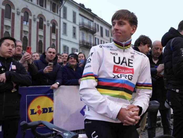 Tadej Pogacar à la conquête de Milan Sanremo le Monument qui lui résiste