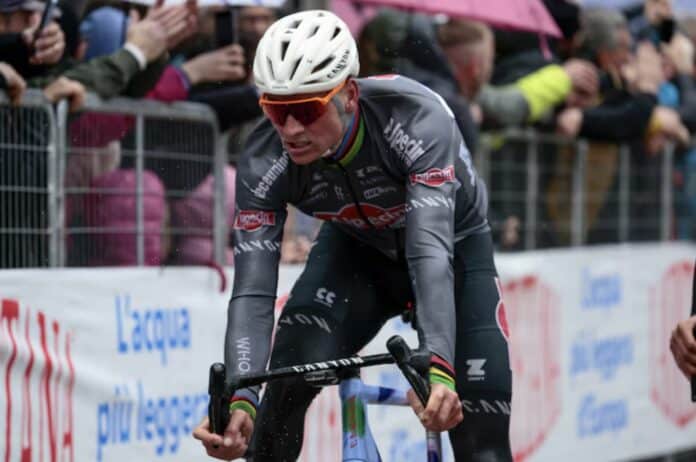 Tirreno-Adriatico 2025. étape 4 Mathieu Van der Poel Il faisait vraiment froid
