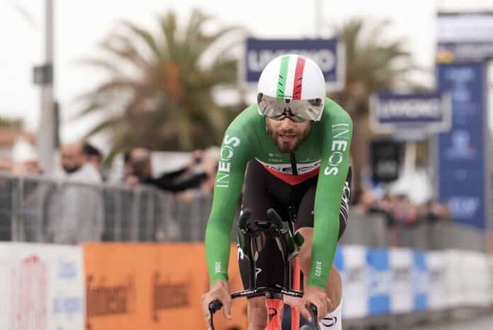 Tirreno Adriatico 2025 Filippo Ganna remporte le contre la montre de la 1ère étape