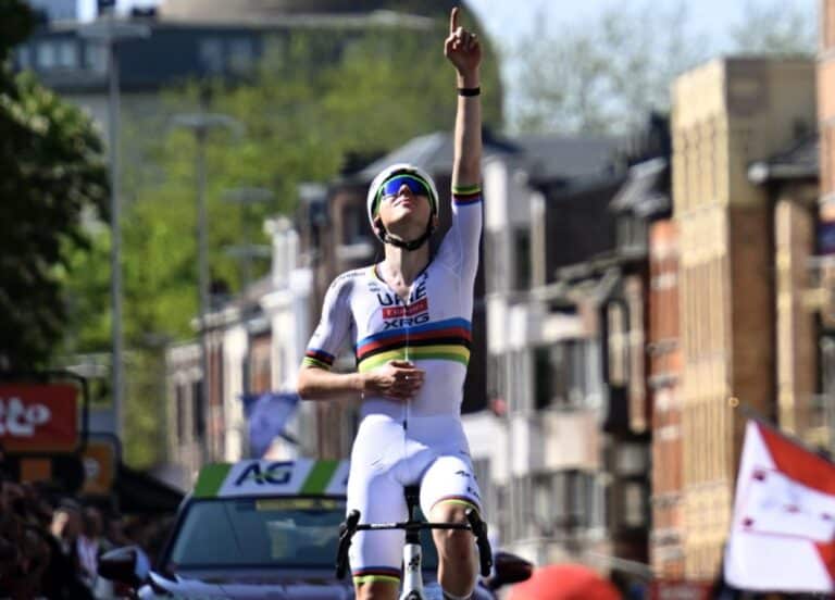 Liège-Bastogne-Liège 2025 : Tadej Pogacar : « J’ai voulu me tester et j’ai vu que j’avais fait le trou. »