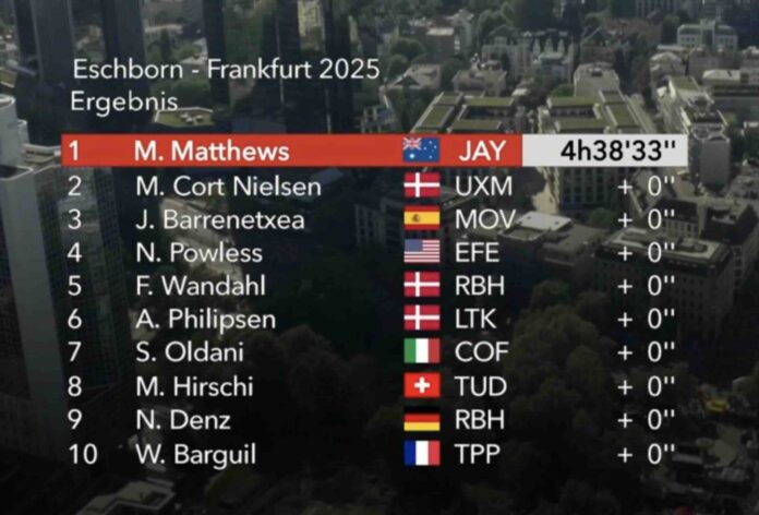 Eschborn Frankfurt 2025 classement complet et analyse de la course