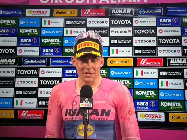 Giro 2025, étape 5 : Mads Pedersen : « Trois victoires en 5 étapes, c’est mieux que dans nos rêves. »