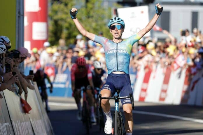 Lorenzo Fortunato remporte l'étape 2 du Tour de Romandie 2025, Alex Baudin prend le maillot de leader