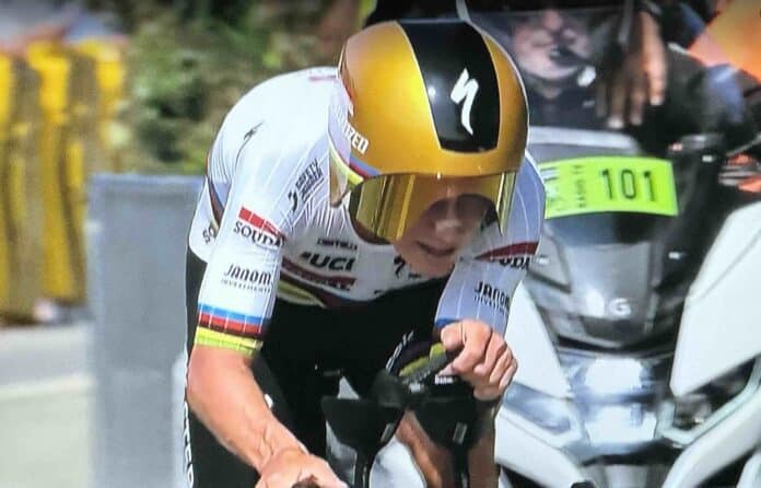 Critérium du Dauphiné 2025 : Remco Evenepoel ecrase le chrono de la 4ème étape